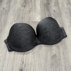 La SENZA Gray Strapless Bra with Underwire Support